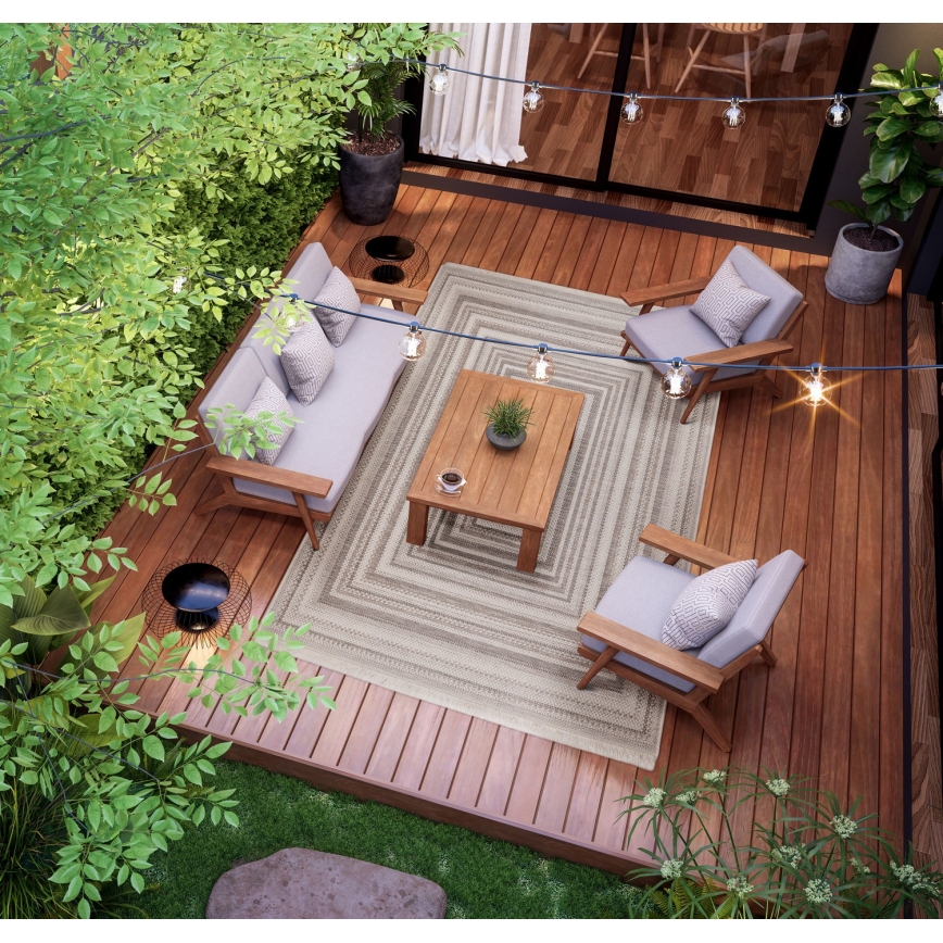 Χαλί εξωτερικού χώρου ORIA 200x280 cm γκρι