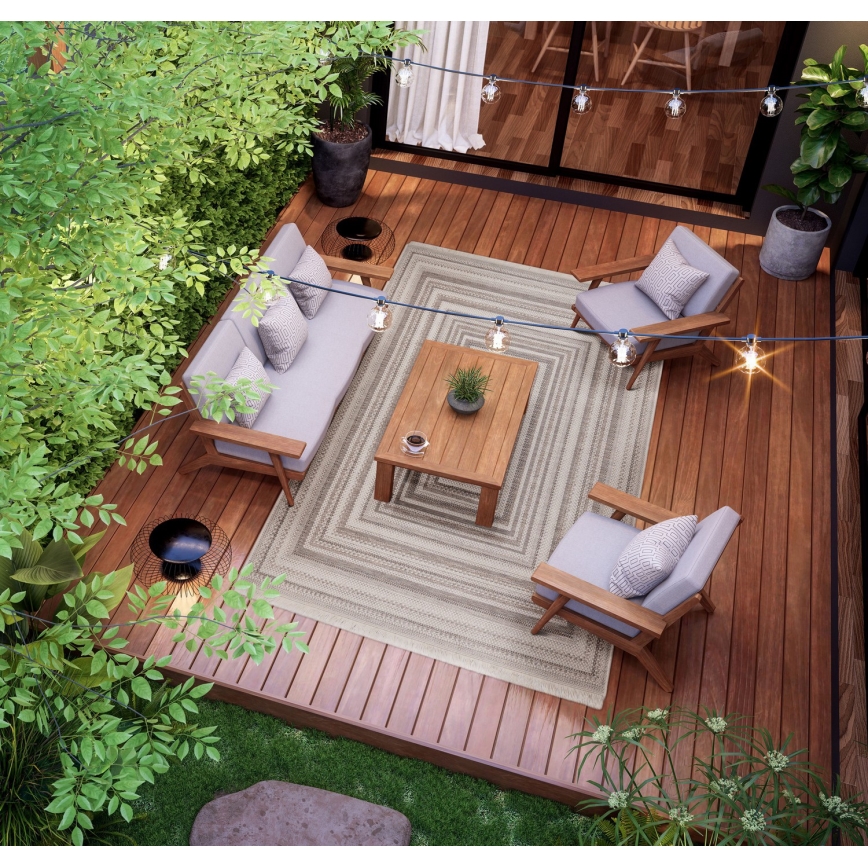 Χαλί εξωτερικού χώρου ORIA 70x140 cm γκρι