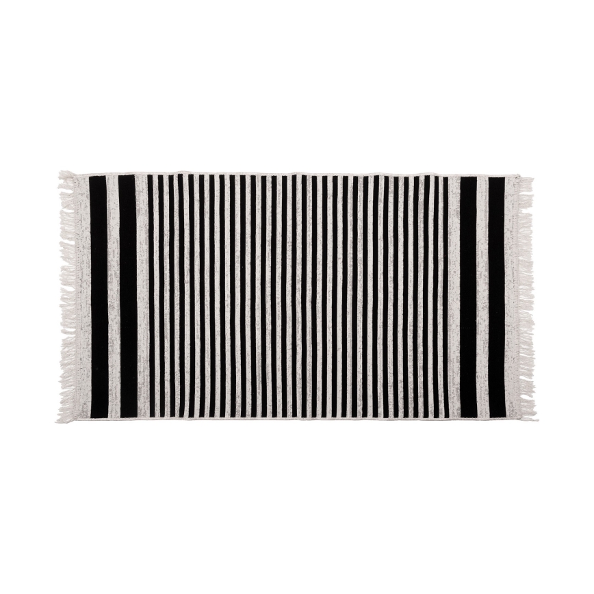 Χαλί διπλής όψης KILIM GOLD 60x120 cm μαύρο/λευκό