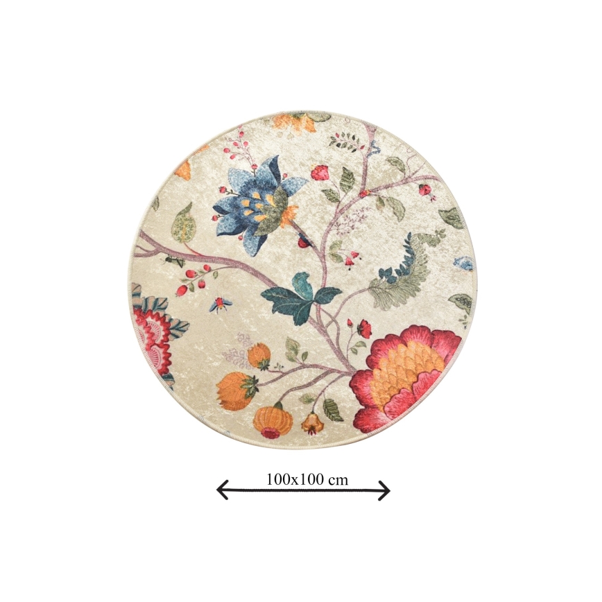 Χαλί μπάνιου ARYA διάμετρος 100 εκ. πολύχρωμο