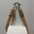 Χαρτοθήκη από σχοινί BORU 22x14 cm καφέ