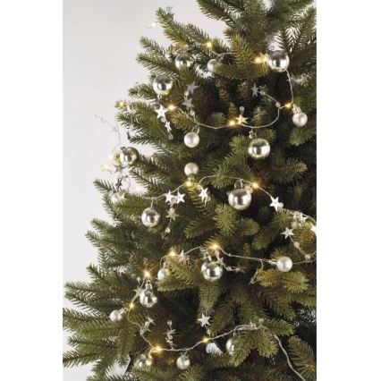 Χριστουγεννιάτικα λαμπάκια LED 20xLED/2xAA 2,2 m ζεστό λευκό