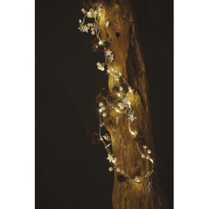 Χριστουγεννιάτικα λαμπάκια LED 20xLED/2xAA 2m