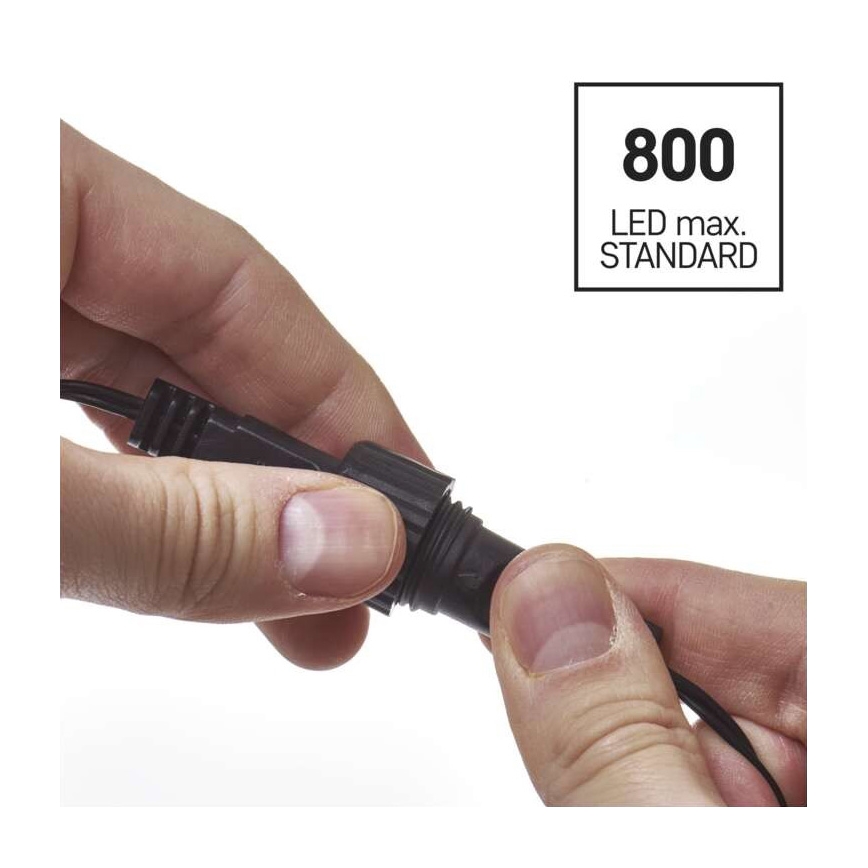 Χριστουγεννιάτικα λαμπάκια LED εξωτερικού χώρου 100xLED/15m IP44 πολύχρωμα