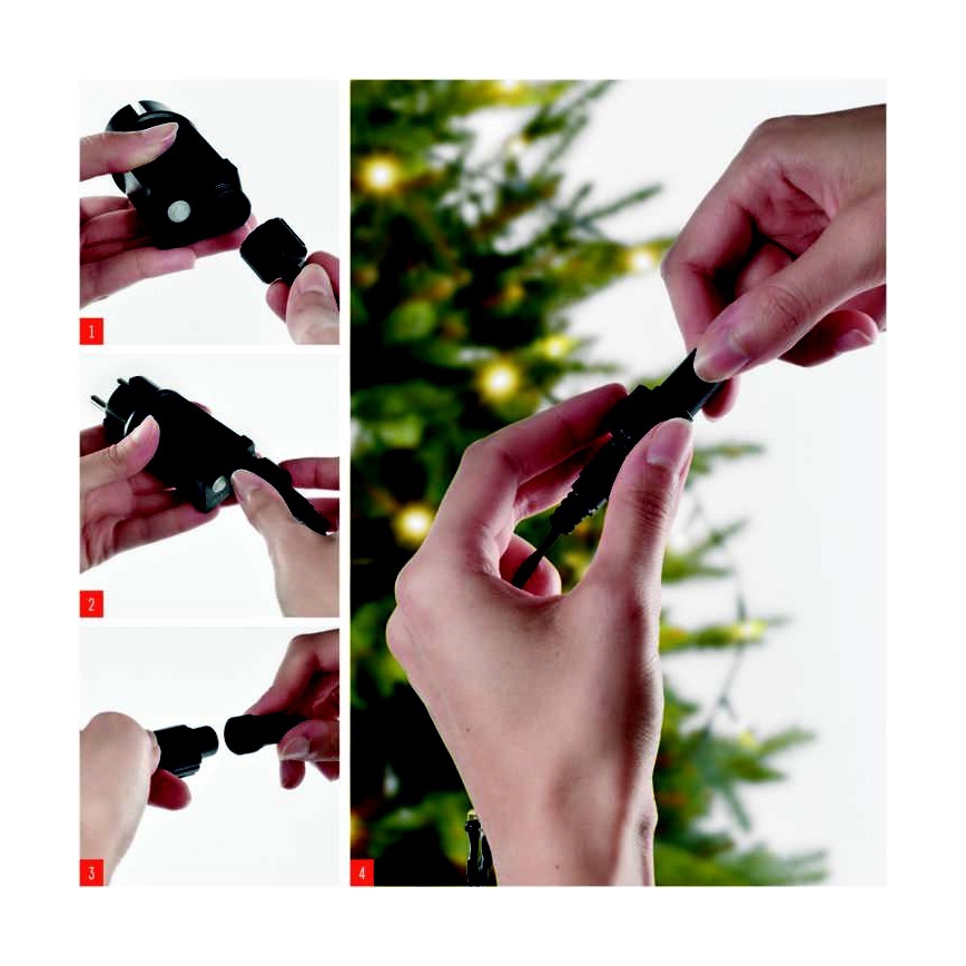 Χριστουγεννιάτικα λαμπάκια LED εξωτερικού χώρου 100xLED/15m IP44 ζεστό λευκό