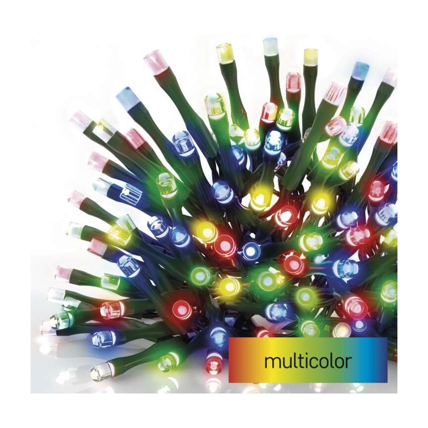 Χριστουγεννιάτικα λαμπάκια LED εξωτερικού χώρου 180xLED/23m IP44 πολύχρωμα