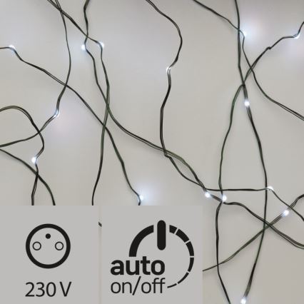 Χριστουγεννιάτικα λαμπάκια LED εξωτερικού χώρου 40xLED 9m IP44 ψυχρό λευκό