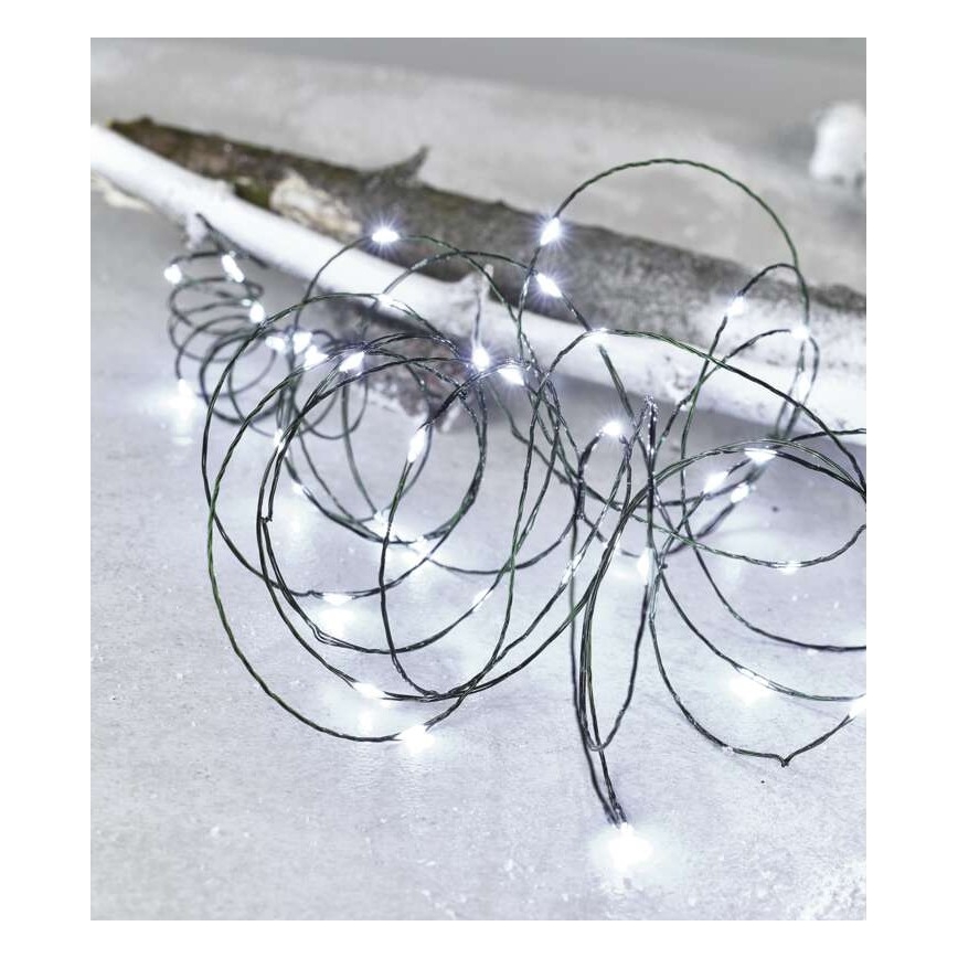 Χριστουγεννιάτικα λαμπάκια LED εξωτερικού χώρου 40xLED/9m IP44 ψυχρό λευκό