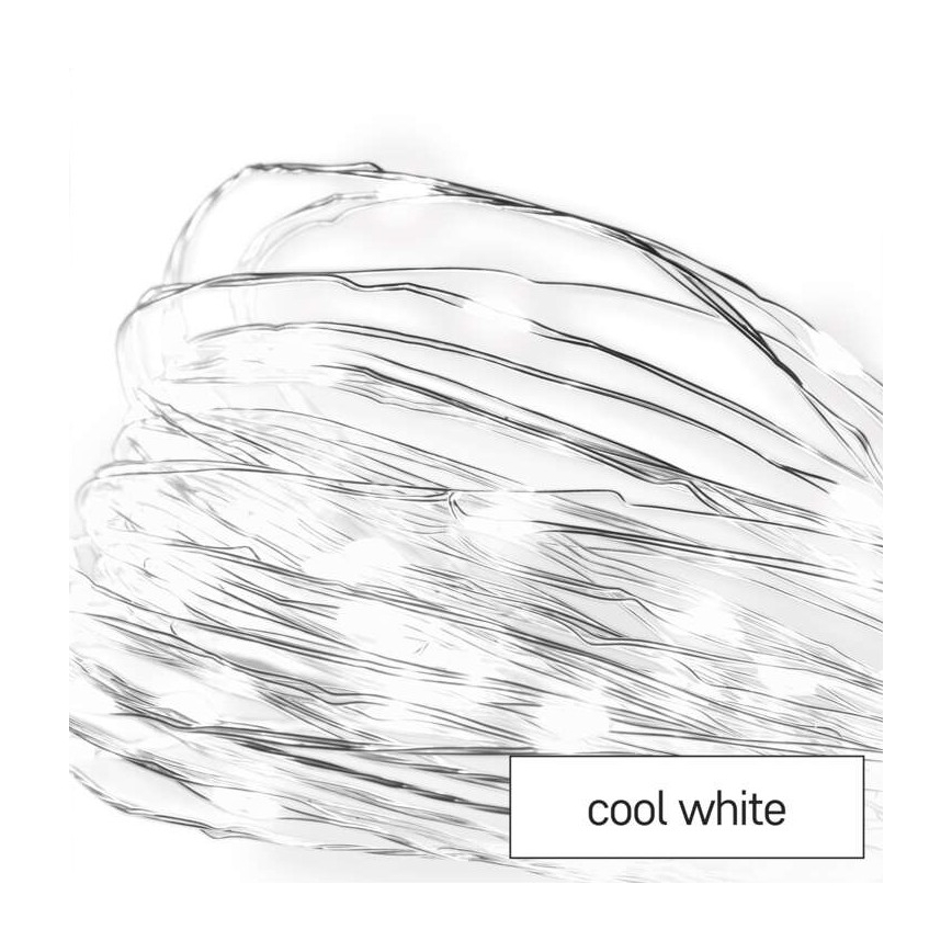 Χριστουγεννιάτικα λαμπάκια LED εξωτερικού χώρου 40xLED/9m IP44 ψυχρό λευκό