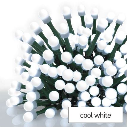 Χριστουγεννιάτικα λαμπάκια LED εξωτερικού χώρου 80xLED/13m IP44 ψυχρό λευκό