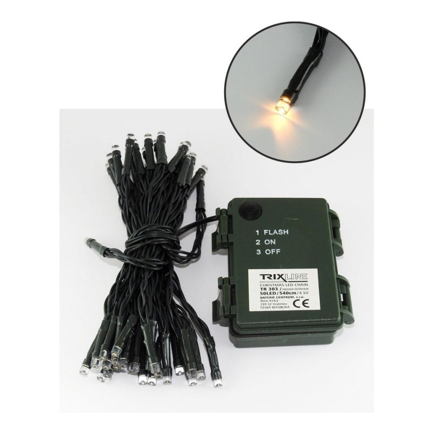 Χριστουγεννιάτικα λαμπάκια εξωτερικού χώρου LED 100xLED/2 λειτουργίες/3xAA 10,8m IP44 ζεστό λευκό