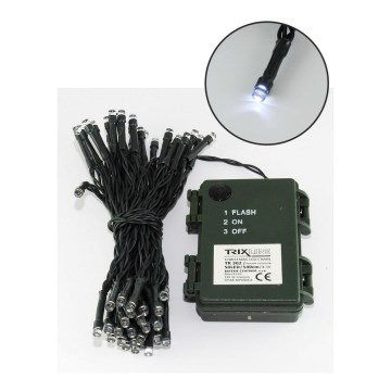 Χριστουγεννιάτικα λαμπάκια εξωτερικού χώρου LED 100xLED/2 λειτουργίες/3xAA 10,8m IP44 ψυχρό λευκό