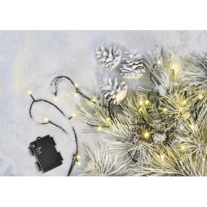 Χριστουγεννιάτικα λαμπάκια εξωτερικού χώρου LED 120xLED/3xAA 8,9m IP44 θερμό λευκό