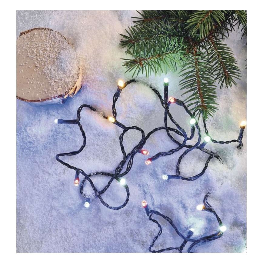 Χριστουγεννιάτικα λαμπάκια εξωτερικού χώρου LED 120xLED/8 λειτουργίες 17m IP44 πολύχρωμα