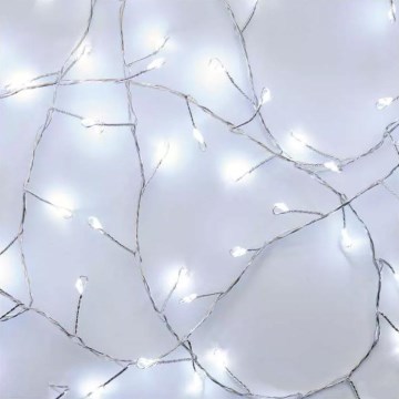 Χριστουγεννιάτικη LED γιρλάντα 100xLED/3xAA 2,7 m ψυχρό λευκό