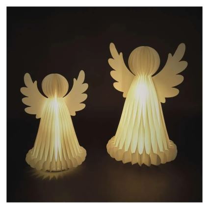 Χριστουγεννιάτικη LED διακόσμηση 20xLED/6xAA Άγγελοι