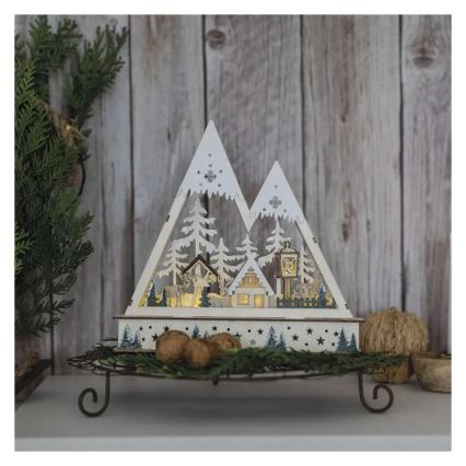 Χριστουγεννιάτικη LED διακόσμηση LED/0,6W/2xAA χριστουγεννιάτικο τοπίο