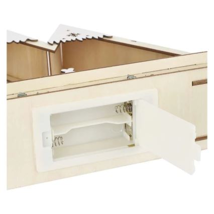 Χριστουγεννιάτικη LED διακόσμηση LED/0,6W/2xAA χριστουγεννιάτικο τοπίο