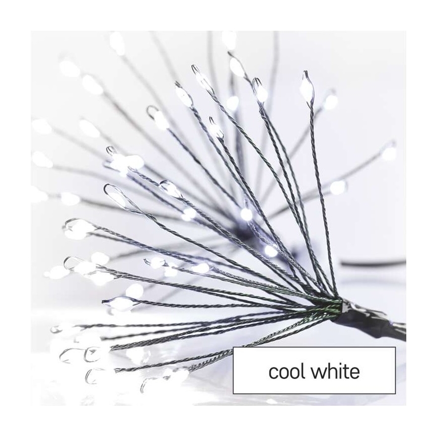 Χριστουγεννιάτικη γιρλάντα 450 LED, 8+3 m, ψυχρό λευκό