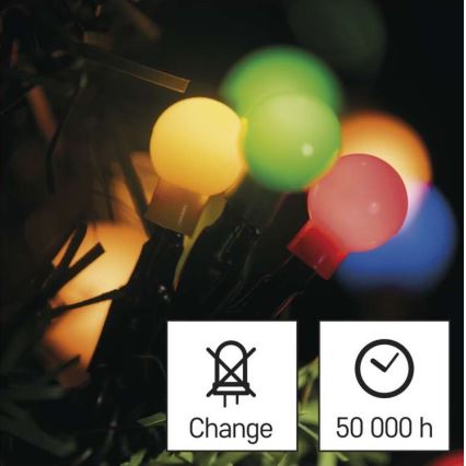 Χριστουγεννιάτικη εξωτερική γιρλάντα LED 480xLED/53m IP44 πολύχρωμη
