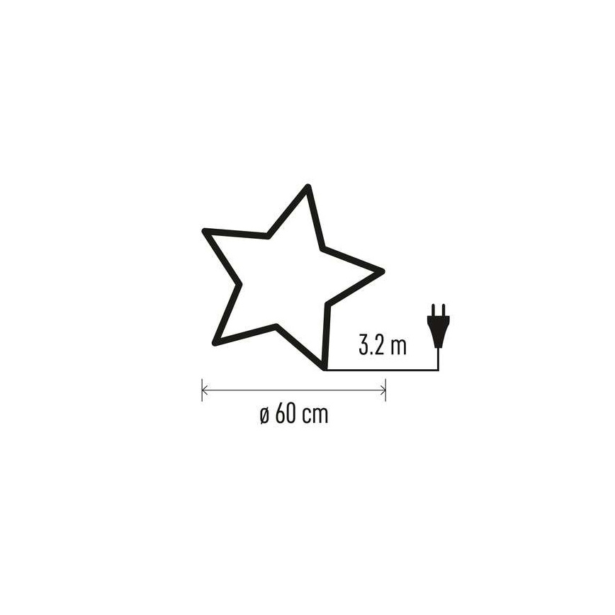 Χριστουγεννιάτικη διακόσμηση 1xE14/25W/230V δ. 60 cm χρυσό