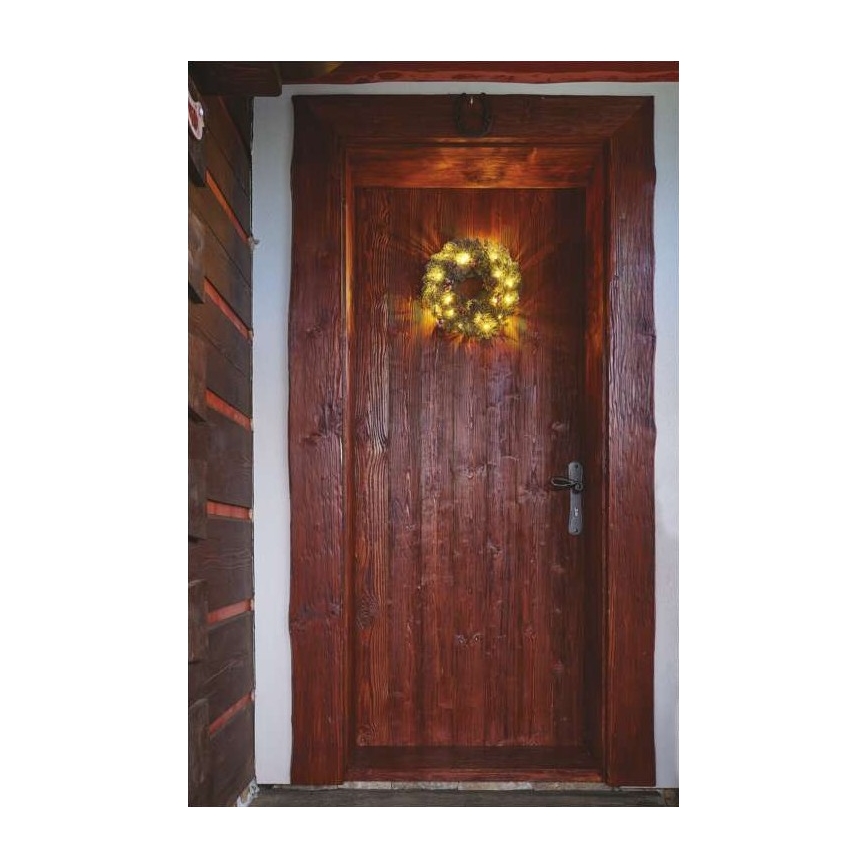 Χριστουγεννιάτικη διακόσμηση LED 20xLED/2xAA δ. 38 cm