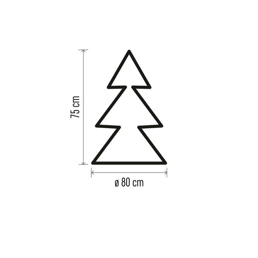 Χριστουγεννιάτικη διακόσμηση LED 40xLED/3xAA