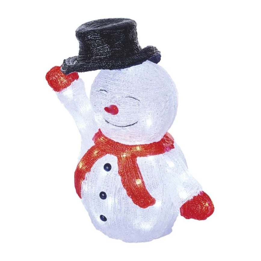 Χριστουγεννιάτικη διακόσμηση LED εξωτερικού χώρου 40xLED/2,1W/230V IP44 χιονάνθρωπος