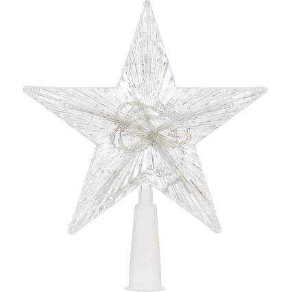 Χριστουγεννιάτικο αστέρι LED RGB για το δέντρο 10xLED/2xAA 15cm