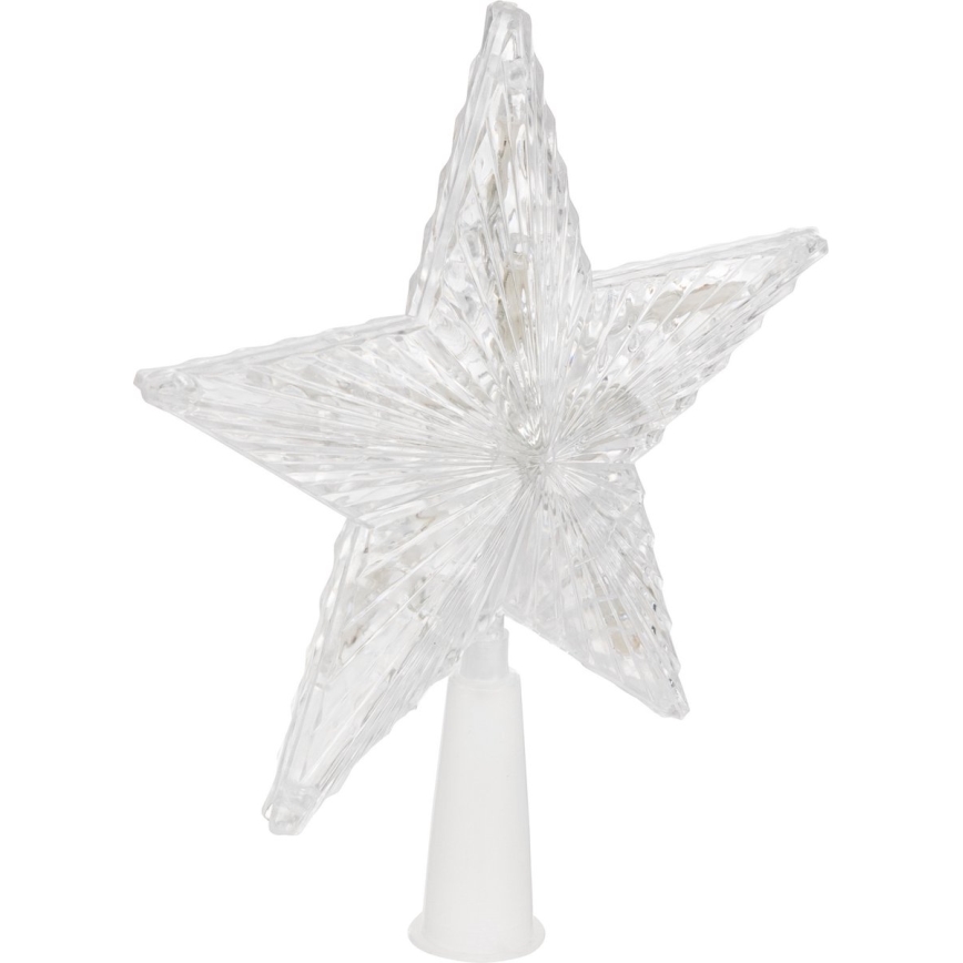 Χριστουγεννιάτικο αστέρι LED RGB για το δέντρο 10xLED/2xAA 15cm