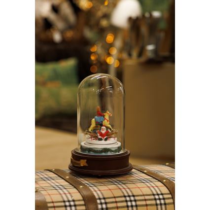 Χριστουγεννιάτικο Φωτιζόμενο διακοσμητικό LED με μουσική 8xLED/3xAAA θερμό λευκό