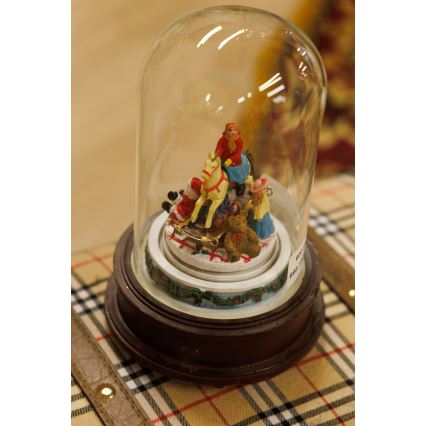 Χριστουγεννιάτικο Φωτιζόμενο διακοσμητικό LED με μουσική 8xLED/3xAAA θερμό λευκό