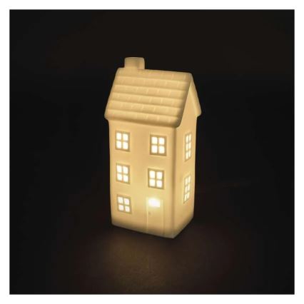Χριστουγεννιάτικο LED διακοσμητικό σπιτάκι LED/CR2032