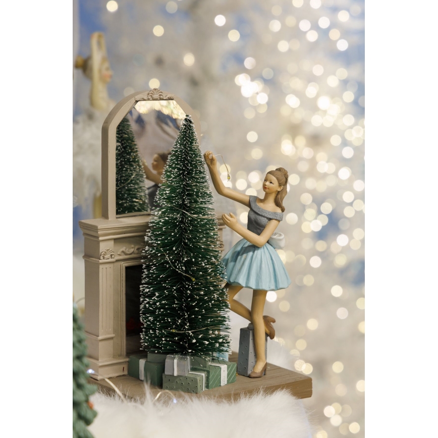 Χριστουγεννιάτικο διακοσμητικό LED 10xLED/3xAAA θερμό λευκό