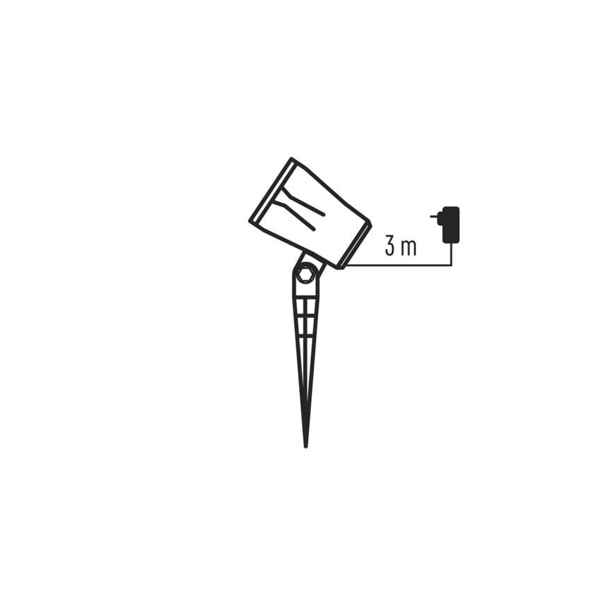 Χριστουγεννιάτικος προτζέκτορας LED για εξωτερικούς χώρους LED/3,6W/230V IP44 ψυχρό λευκό