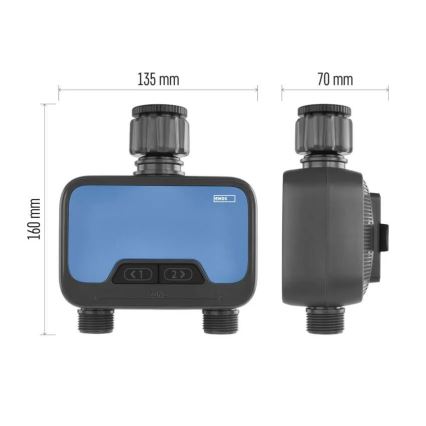 Χρονοδιακόπτης ποτίσματος GoSmart με 2 εξόδους