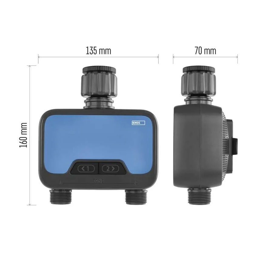 Χρονοδιακόπτης ποτίσματος GoSmart με 2 εξόδους