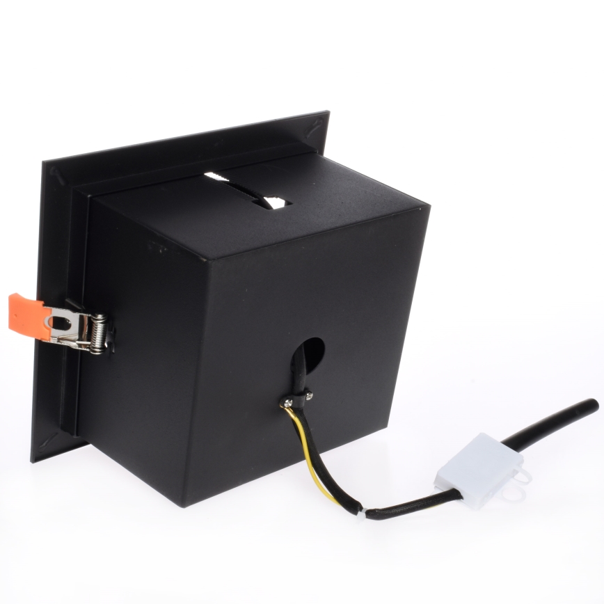 Χωνευτό φως PLAZA AR111 1xGU10/12W/230V μαύρο