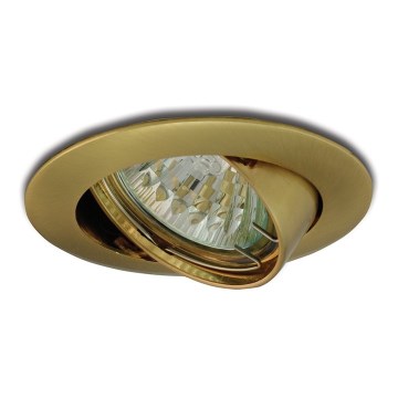 Χωνευτό φωτιστικό κινούμενο 1xGU5,3/50W/12V χρυσό