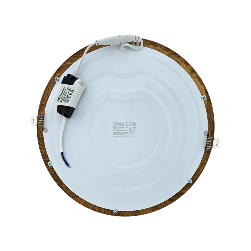 Χωνευτό Φωτιστικό LED CIRCLE LED/24W/230V 4200K διάμετρος 29,6 cm καφέ