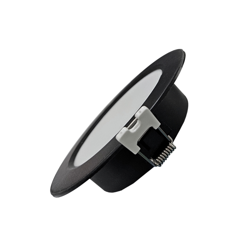 Χωνευτό Φωτιστικό LED CIRCLE LED/6W/230V 4000K διάμετρος 12 cm μαύρο