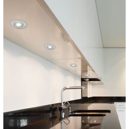 Χωνευτό Φωτιστικό LED EYE 1xGU10/50W + LED/3W/230V