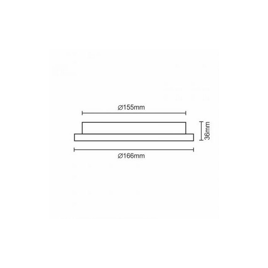 Χωνευτό Φωτιστικό LED LED/12W/230V IP40