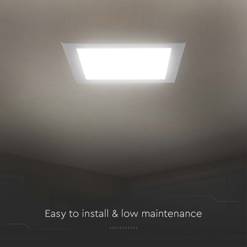 Χωνευτό Φωτιστικό LED LED/6W/230V 12x12 cm 6500K λευκό