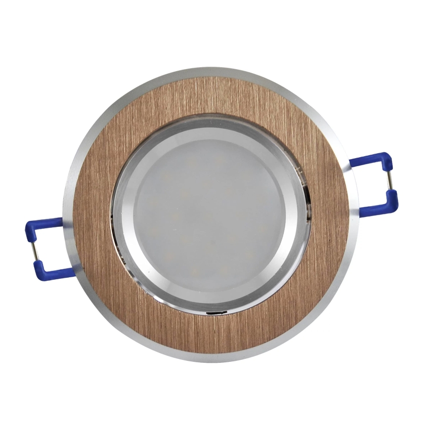 Χωνευτό Φωτιστικό LED ΗΛΙΟΣ OLAL 1xGU10/3,5W/230V 3000K διάμετρος 8,4 cm χρυσαφί