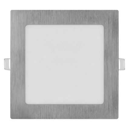 Χωνευτό φωτιστικό LED NEXXO LED/12,5W/230V 3000/3500/4000K, ασημί, 17x17 cm