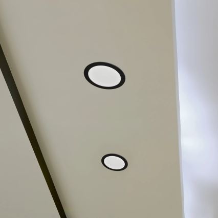 Χωνευτό Φωτιστικό LED RIGEL LED/14W/230V 4000K διάμετρος 22 cm μαύρο