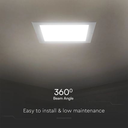Χωνευτό Φωτιστικό LED SAMSUNG CHIP LED/6W/230V 6500K 12x12 cm λευκό