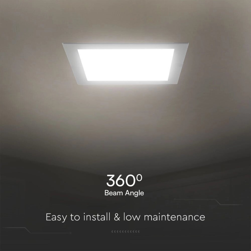 Χωνευτό Φωτιστικό LED SAMSUNG CHIP LED/6W/230V 6500K 12x12 cm λευκό