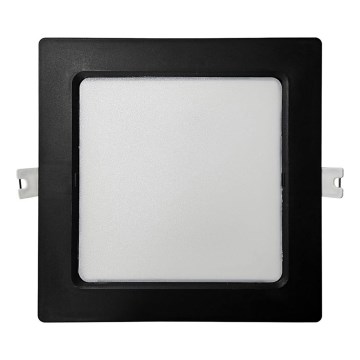 Χωνευτό Φωτιστικό LED SQUARE LED/12W/230V 4000K 17x17 cm μαύρο